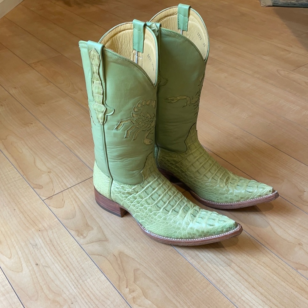 Alacran De Durango Lime Boots